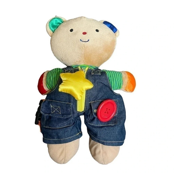 Melissa & Doug Teddy Wear Baby Learn to Dress 15” Toy Plush Educational - Picture 2 of 8